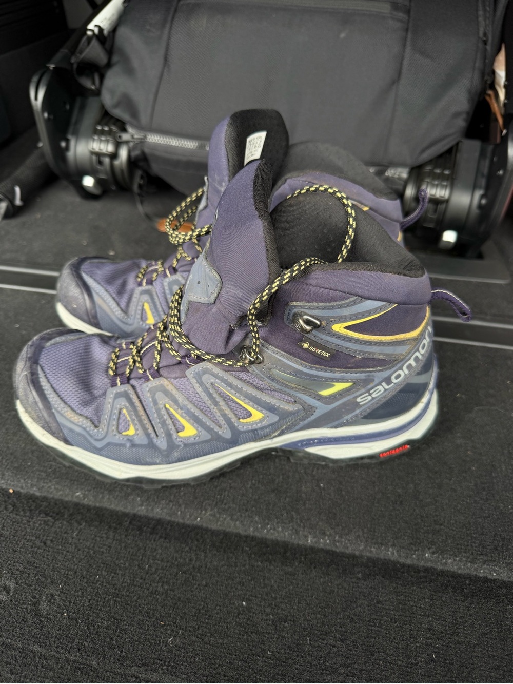 Salomon x ultra purple hiking boots
